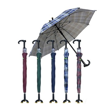 【Fullicon護立康】防滑三腳休閒傘 (MS002)(銀髮族/長輩/止滑傘/輔助雨傘/登山傘)