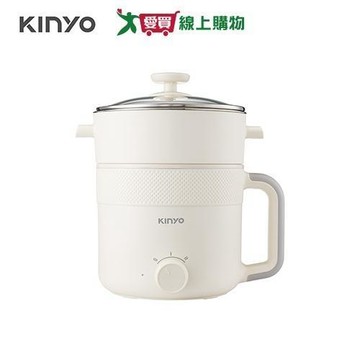 KINYO 多功能陶瓷蒸煮美食鍋 1.7L FP-0901【愛買】