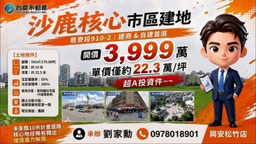超A投資件❤️小劉獨賣❤️沙鹿核心市區建地｜鹿寮段｜台中市沙鹿區鹿寮段