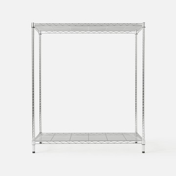 特力屋鍍鉻二層架寬106*深60*高120公分