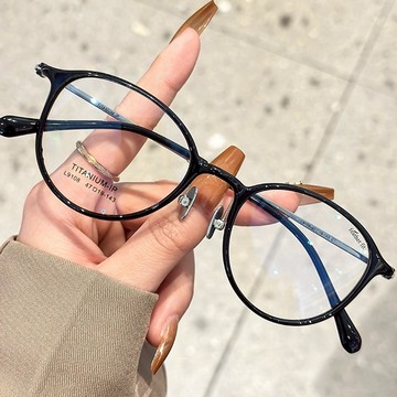 女生眼鏡 小框眼鏡架 韓系眼鏡 生日禮物眼鏡 鏡框 鏡架 奶茶色眼鏡 小臉眼鏡 韓國眼鏡 超輕鏡框 純鈦眼鏡  005