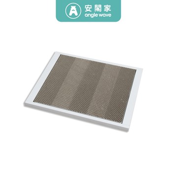 【安閣家】直立式落砂墊 (含集砂盒)_清新白 / 台灣製造