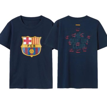 2025巴薩西甲28冠軍奪冠同款短袖T恤衫亞馬爾拉菲尼亞 萊萬同款