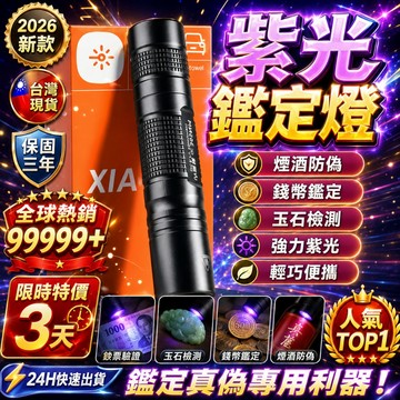 在臺出貨🎉UV紫外線 多功能紫光手電筒 驗鈔筆 貓蘚紫光燈 紫光手電筒 玉石手電筒 USB充電 檢驗螢光防偽 驗鈔燈