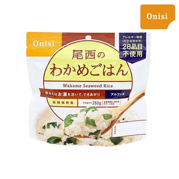 尾西 沖泡即食飯 海帶芽風味【100g】懶人料理 登山必備 防災食品 儲備糧食