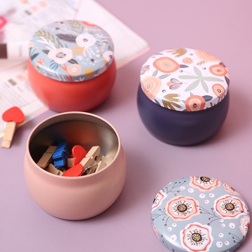 創意ins風小鐵盒子收納盒首飾結婚喜糖盒糖果盒禮盒包裝隨身攜帶