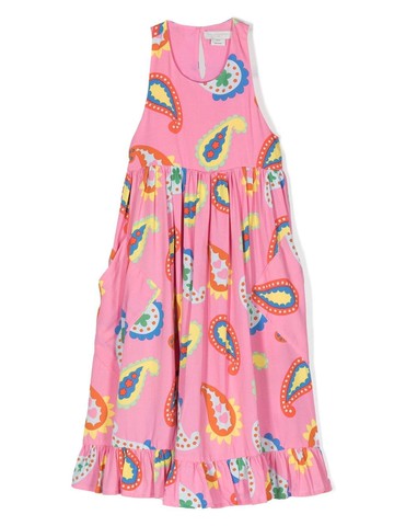 Stella McCartney Kids - paisley-print long dress - kids - Lyocell/Sustainable Viscose - 6 - Pink