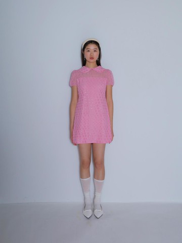 DOT MINI DRESS [PINK]