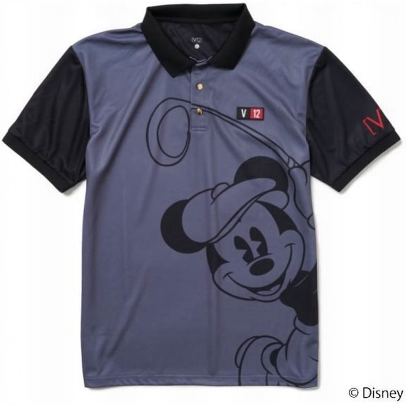 V12 ゴルフ ポロシャツ 半袖 メンズ シャツ ポロ ゴルフウェア 無地 ミッキーマウス 灰色 グレー 春 夏 秋 ブランド レア V Ct02 通販 Lineポイント最大get Lineショッピング