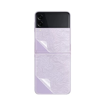 (台灣製)【o-one】大螢膜PRO Samsung三星 Galaxy Z Flip3 5G 全膠背面保護貼 手機保護貼-水舞款