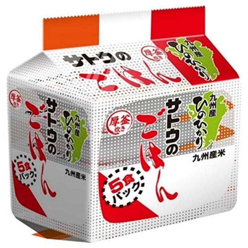 サトウ食品 サトウのごはん 九州産ひのひかり 5食パック (200g×5食)×8個入×(2ケース)