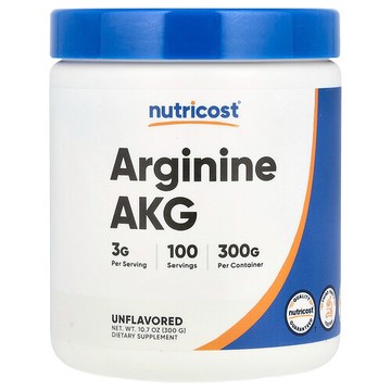 Nutricost, Arginine AKG，原味，10.7 盎司（300 克）