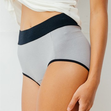 純淨抗菌，高腰內褲 1 件 雲朵藍 XL