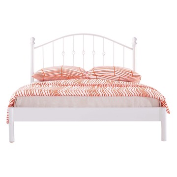 【文創集】多瑪歐洲風5尺雙人鐵製床台(二色可選＋不含床墊)-160x200x116cm免組