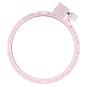 Clover 可樂牌 彩色刺繡框 10cm 粉色  1個