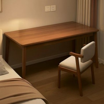 【匠俱】極簡書桌140x55cm 簡易出租屋長條小書桌 家用成人工作臺 臥室辦公電腦桌 15mm加厚桌面書桌