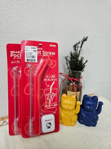 幸福買取??日本Hashy 三麗鷗 Kitty  日本吸管 矽膠吸管 環保吸管