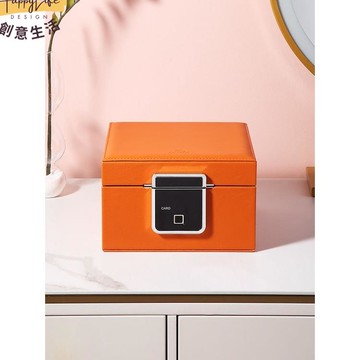 工廠直銷 首飾保險櫃 珠寶保險櫃 首飾收納盒 智能指紋保險箱 家用保險儲物箱 防氧化皮質保險箱新店開業 全館折扣 售後保障 優選/免運