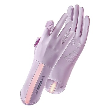 冰絲涼感防曬手套 E007 30g 2雙  27 x 9cm  薰衣草紫