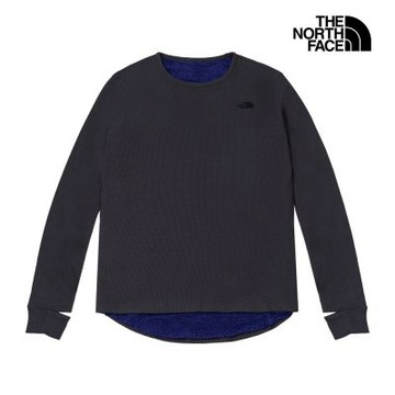 【The North Face 官方旗艦】北面UE女款深灰色正反兩穿長袖上衣｜8HXST6Y