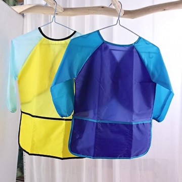 防水圍裙 繪畫 M碼 畫畫衣 罩衣 長袖 防污 防塵  繪畫 圍兜 美術 手作 DIY