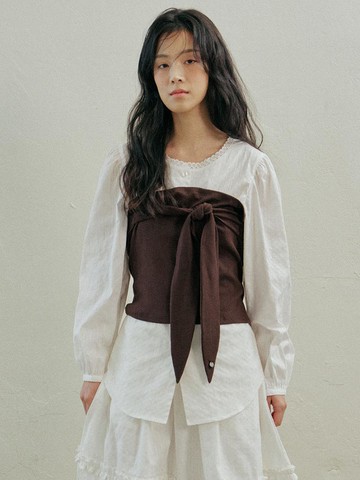 Antique Long Blouse [White]