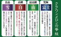 クラウンメロン　特大玉（約1.5kg～2.0kg）×2玉