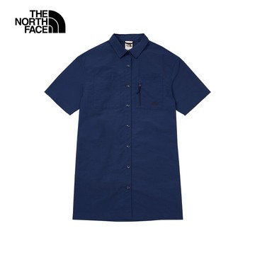 【零碼限定價】The North Face北面女款藍色防風防潑水舒適透氣休閒裙子｜87YJ8K2