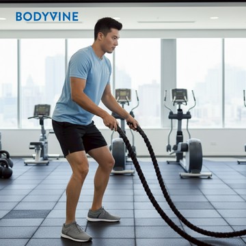 【BODYVINE巴迪蔓】吸濕排汗衣（水藍）-男｜運動短袖上衣輕盈透氣・快乾不黏身・登山健身日常皆適穿