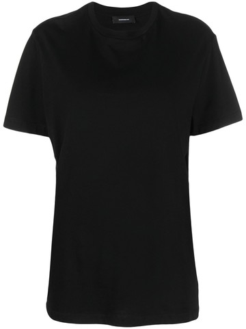 WARDROBE.NYC - crew-neck cotton T-shirt - women - Cotton - XXS - Black
