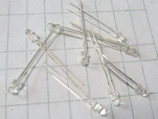 3MM紅外發射850NM LED安防用發射二極管紅外線透明 1000個=130元