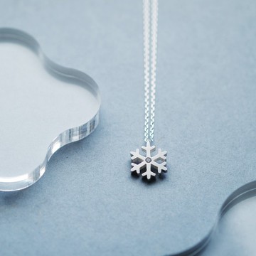 極簡雪花 925銀項鍊
