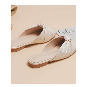 包頭半拖鞋女2025年春夏季新款無后跟懶人網紅平底外穿半托單鞋女