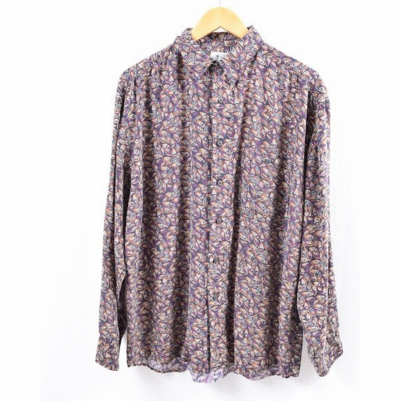 Chiamare 総柄 長袖 シルクシャツ メンズm 中古 0112 Wca 通販 Lineポイント最大0 5 Get Lineショッピング