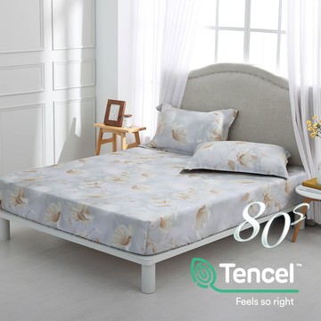 雙人床包枕套組/ 天絲400織/ 天絲 萊賽爾 / 悠特金 [鴻宇] 台灣製 - T20163