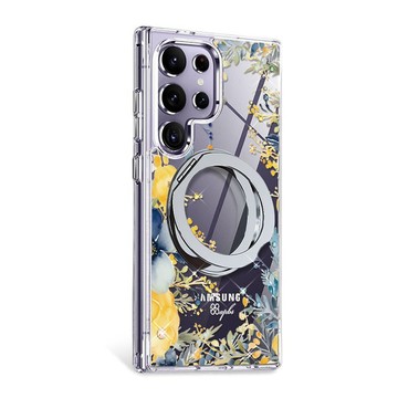 apbs Samsung S26/S25/A56系列 軍規360旋轉磁吸立架鑽殼-仲夏夢