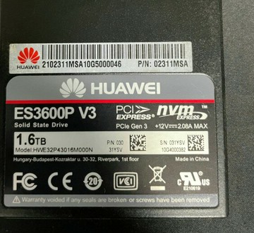 {可打統編 超低價}華為 ES3600P V3 1.6TB SSD 02311MSA 02311NUC 02311UFN固態硬盤