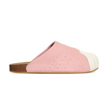 Adidas Adimule Superstar 男鞋 女鞋 粉白色 皮革 貝殼頭 穆勒鞋 休閒鞋 拖鞋 LC0423