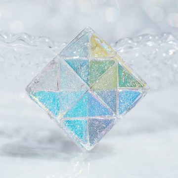 [Premium] Shining Happiness Glass (Aurora Happiness [三角形]) 護身符 [附袋] [定做]