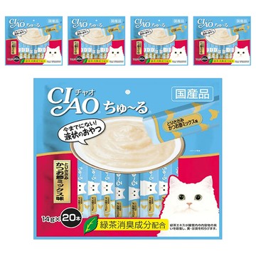 INABA CIAO 啾嚕 肉泥  鰹魚 + 柴魚  280g  5袋