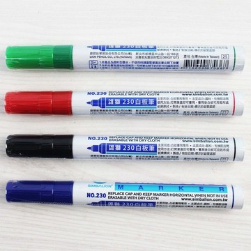 白板筆 230 雄獅白板筆 MIT製/一支入(定25) 黑 紅 藍 綠【APP滿額下單10%點數(單一帳號最高1500點)】8/31止