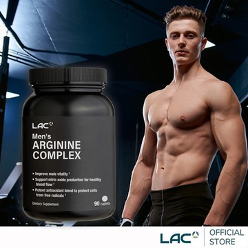 【LAC利維喜】男性複方精胺酸食品錠90錠(人參/花旗參/B群/鋅/素食可)
