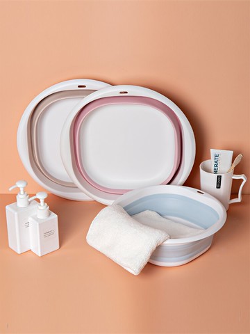 可折疊洗臉盆大號家用學生宿舍用塑料便攜式壓縮旅行小號洗衣盆子