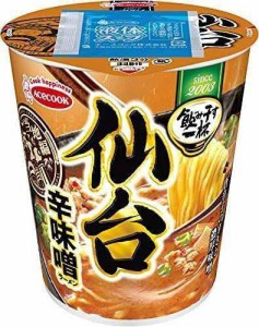 エースコック タテ型 飲み干す一杯 仙台 辛味噌ラーメン 67g ×12個