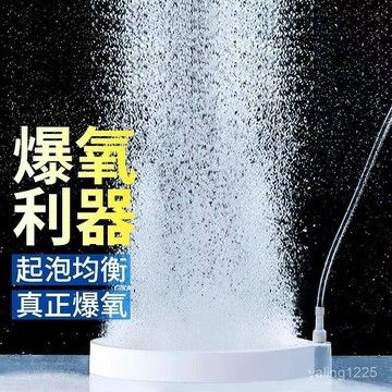 臺灣出貨⚡魚缸氧氣泵納米氣盤爆氧霧化增氧泵超靜音氣泡石空氣細化器養魚 EXER