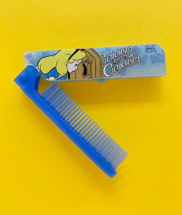 【震撼精品百貨】愛麗絲夢遊仙境 Alice 迪士尼公主系列摺疊梳子-愛麗絲#04228 震撼日式精品百貨