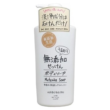 Additive free life 無添加生活 Mutenka Soap 沐浴乳 無香料 無著色 無對羥基苯甲酸酯  500ml  1瓶