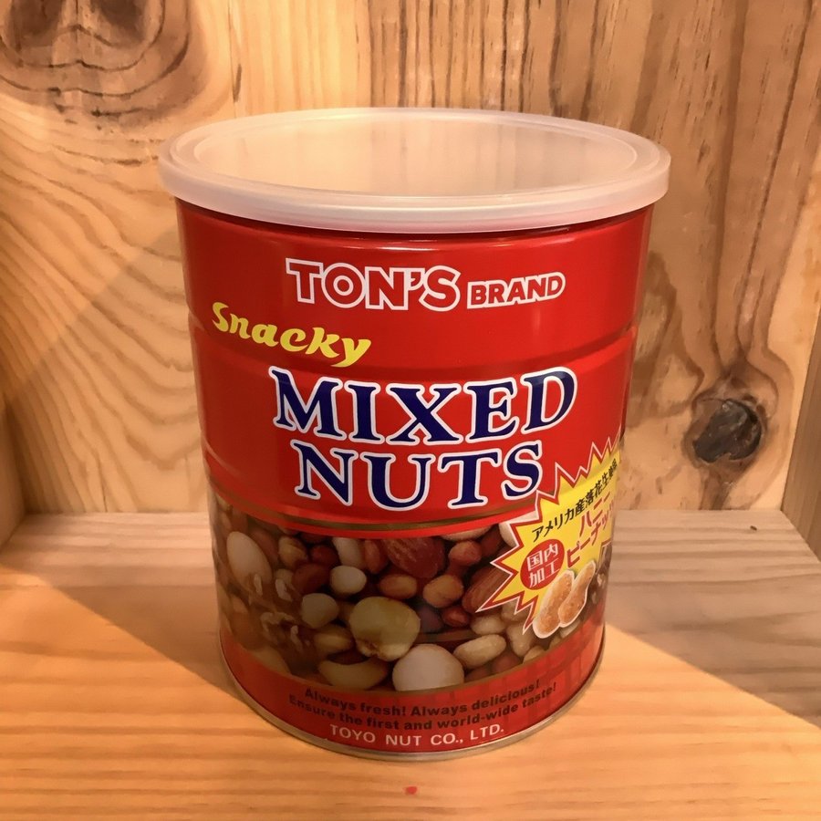 東洋ナッツ TON'S Snacky Mixed Nuts トン ミックスナッツ缶 赤 650g