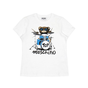 Moschino Kids 爵士鼓泰迪熊 T-Shirt