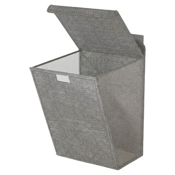 日式壁掛洗衣籃 BH79-1  中(48 x 36 x 12cm)  灰色